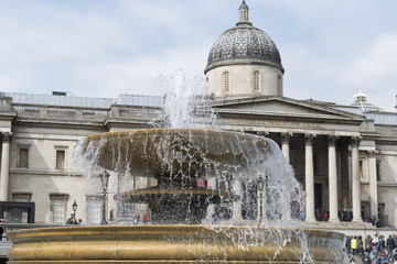 London, Brunnen beim Trafalgar Square