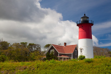 Fototapeta na wymiar Nauset Light Lighthouse in Eastham, USA