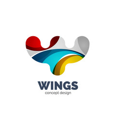 Modern abstract futuristic logo