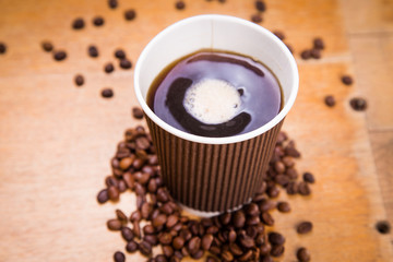 fresh hot coffee