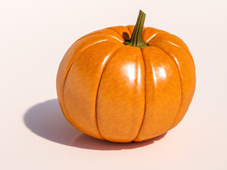 Halloween Pumpkin on White