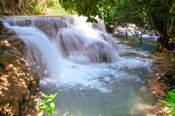 Kuang Si Waterfalls, Luang Phrabang, Laos.