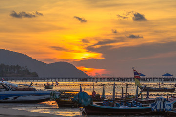 Rawai beach is a launching point for day boat excursion out to Phuket’s surrounding islands.long-tail boats and speed boats available for hire its shores,