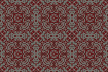 Damask background pattern design floral from decorative ornament elements