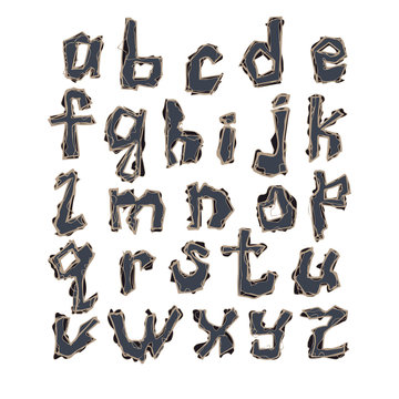 lettrrs of  latin alphabet
