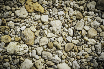 Gravel stones background, texture.