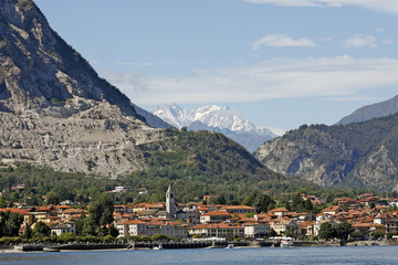 Fototapeta na wymiar Lago Maggiore, Italy - Landscape around the lake