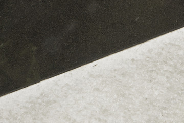 Fototapeta premium Black and white checkered marble floor pattern
