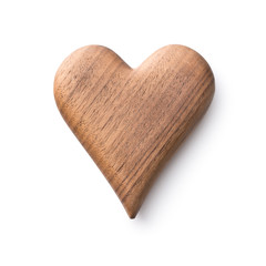 One wooden heart.