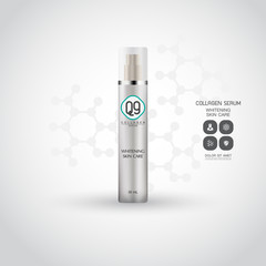 Lotion Packaging Template Vector Illustration.