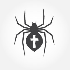 Spider outline icon.