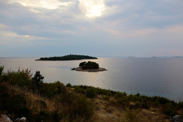 Little islands in sea