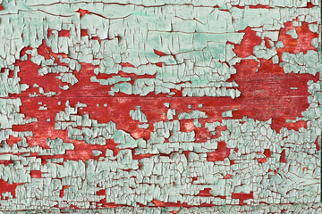 texture of the old painted red and blue boards