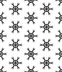 Abstract geometric christmas fashion pillow snowflakes pattern