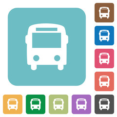 Flat bus icons