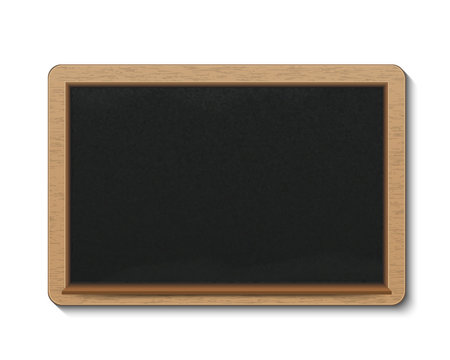 Blank blackboard isolated on white background,Vector illustration