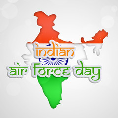 Illustration of elements for Indian Air Force Day