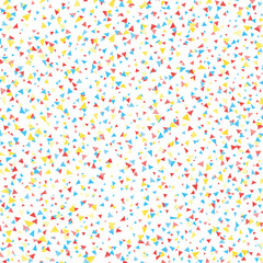 illustration of colorful background with small colored triangles