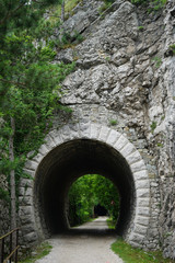 Fototapeta na wymiar Tunnel in the rock