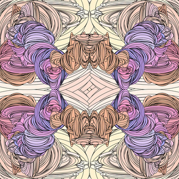 Kaleidoscopic seamless pattern