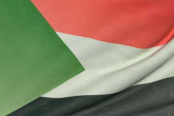 Sudan flag waving