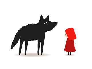 Little Red Riding Hood and the Wolf, characters design