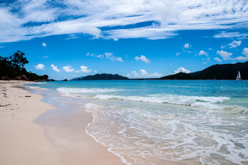 Seychellen - Strand von Curieuse