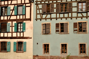 Fototapeta na wymiar Finestre di Strasburgo