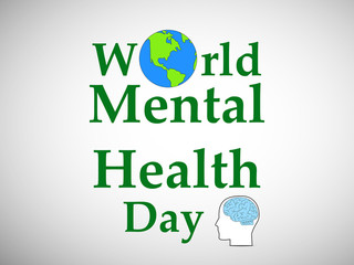 World Mental health day background