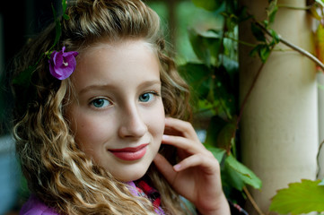 Portrait of a girl outdoors