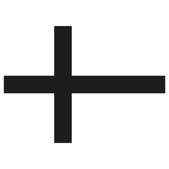 Scandinavian Cross Icon black silhouette. Ancient Christian sign. Vector illustration.