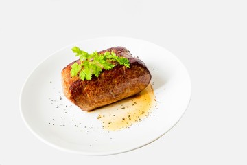 Rare steak
