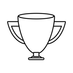 silhouette Trophy Cup sports win vector illustration