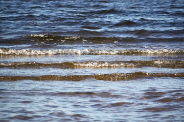 Sea water surface in Jurmala, Latvia
