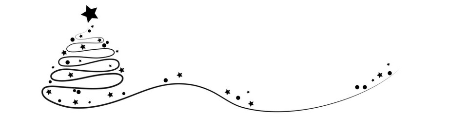 Vector illustration Christmas tree.