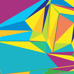 Abstract background with colorful triangles for magazines, bookl