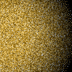 Glitter golden gradient with scattered sparkles
