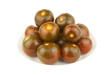 delicious ripe Tomato Kumquat isolated on white