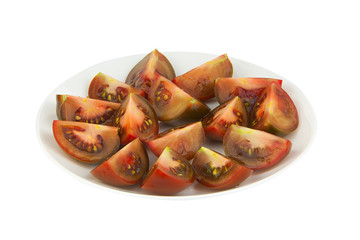 delicious ripe Tomato Kumquat isolated on white