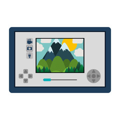 touch screen for drone camera vector illustration
