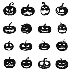 halloween pumpkins icons