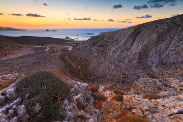 View of Karavostasis village from a nearby mountain.