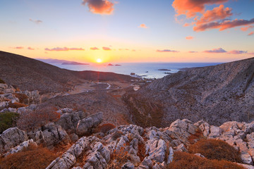 View of Karavostasis village from a nearby mountain.