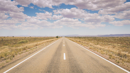 Outback Straße in Australien