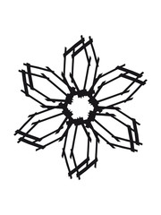 Fototapeta na wymiar Mandala flower wind wheel