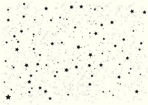 Black stars on white background