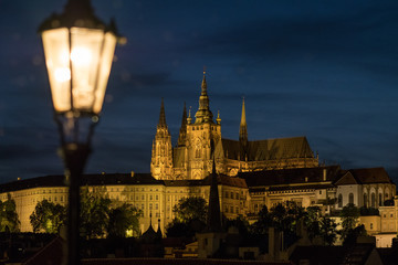 Blick auf den Hradschin von der Karlsbrücke, Prag