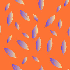 Fototapeta premium Feathers pattern for fashion design (hippie, boho style). repeat