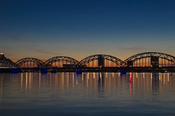 Fototapeta na wymiar The light festival “Staro Riga