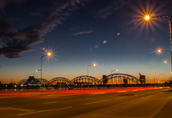 Riga at night